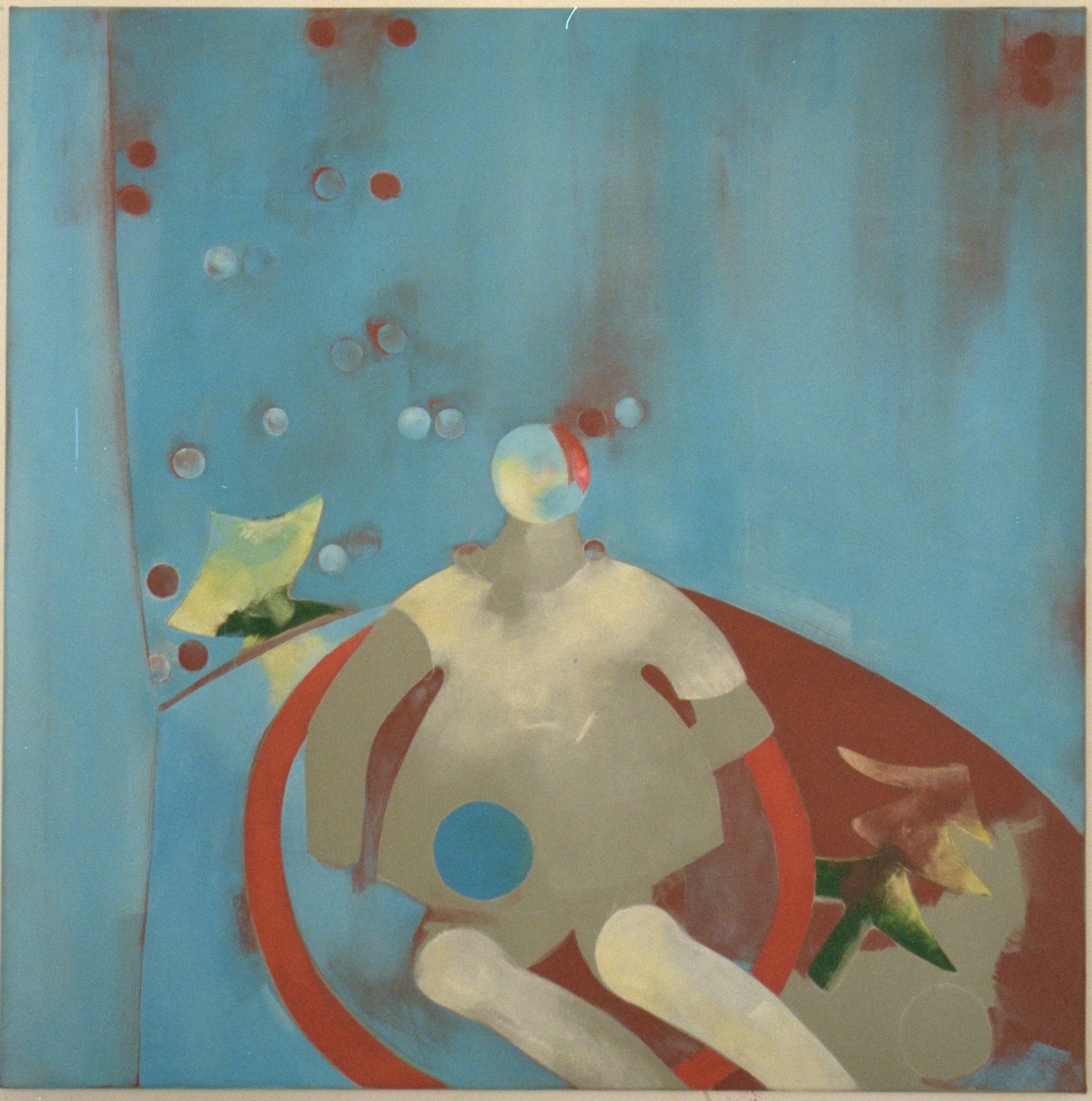 i hug you,1996,oel,120x120cm